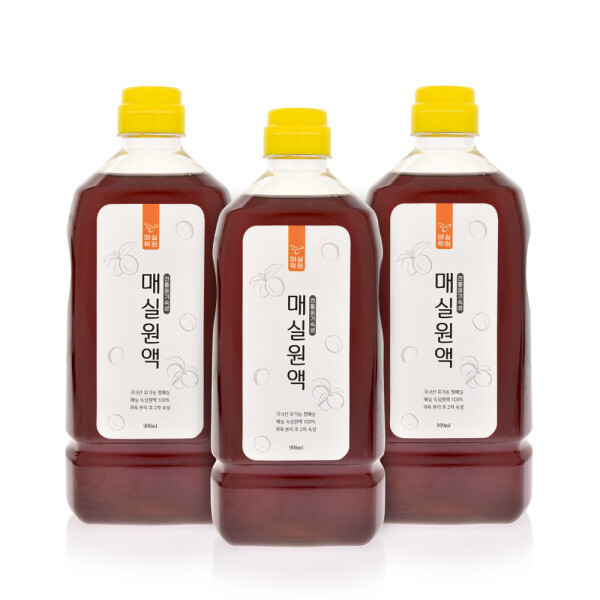 [오늘출발] 매실락원 시즌특가 유기농매실숙성 매실원액 900mlx3병 매실청 / 50ml 꼬마매실액 사은품 증정 / 단 하루 특가