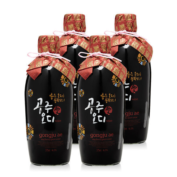 진쾌남 사곡양조원 오디애 와인 15도 전통주/과실주 375ml4병