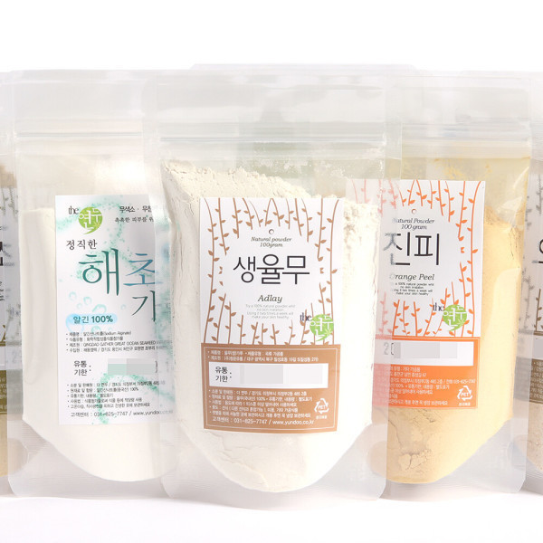 [오늘출발] 더연두 곡물팩 천연팩 생율무가루 생녹두 해초 쌀겨 백복령 율피 오트밀 누룩 백지 가루