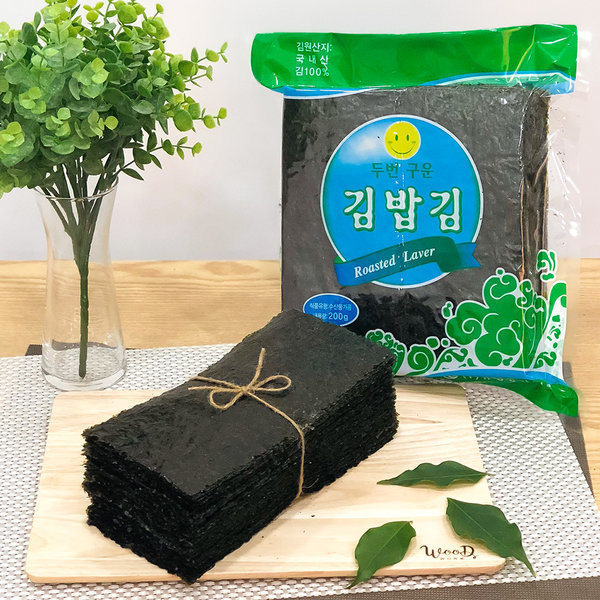 유창식품 유창식품 두번구운 김밥김(반절) 200g (약100매)