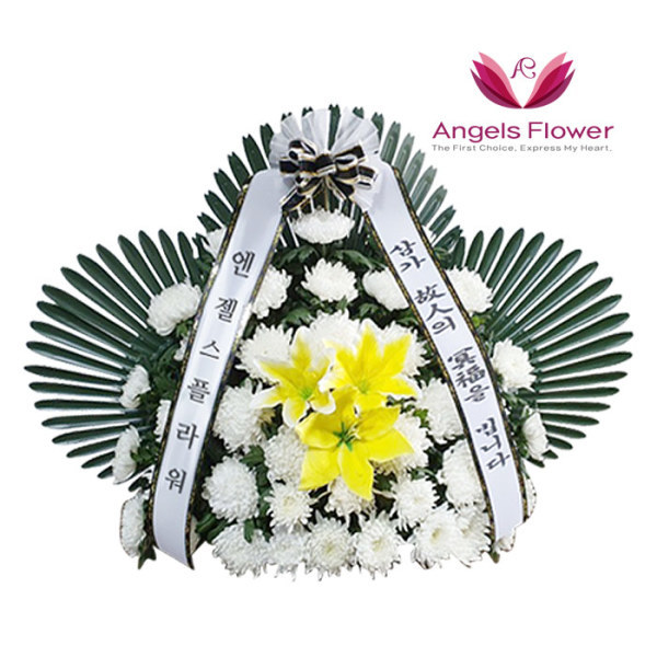 [오늘출발] 엔젤스플라워 근조바구니 일반형 영정바구니 꽃바구니 전국 꽃배달서비스