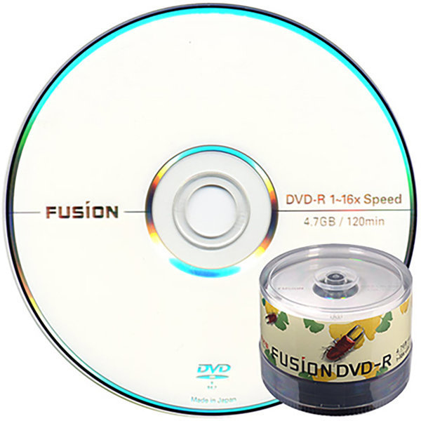 퓨전(디지털) 퓨전 16배속 4.7GB DVD-R 데이터용 50장 케이크박스