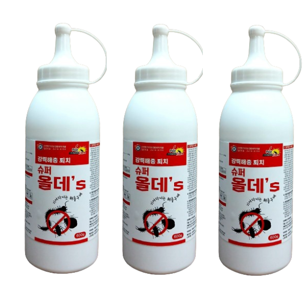 [오늘출발] 케이팜 거미 지네 노래기 바퀴 진드기약  하데스 올데스350g 슈퍼올데스600g 3개 가루살충제