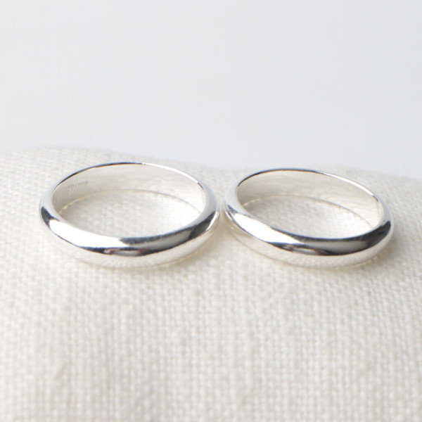 순은 실버99% 은쌍가락지 2돈형 세트 엥게이지 남자 여자 커플 은반지  무료배송