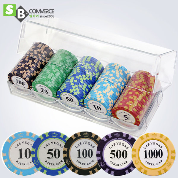 [오늘출발] 경기용 14g 카지노칩 데칼클레이 로우원100P 케이스포