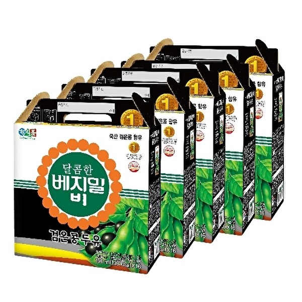 베지밀 베지밀 달콤한 베지밀B 검은콩 두유 190ml x 80팩