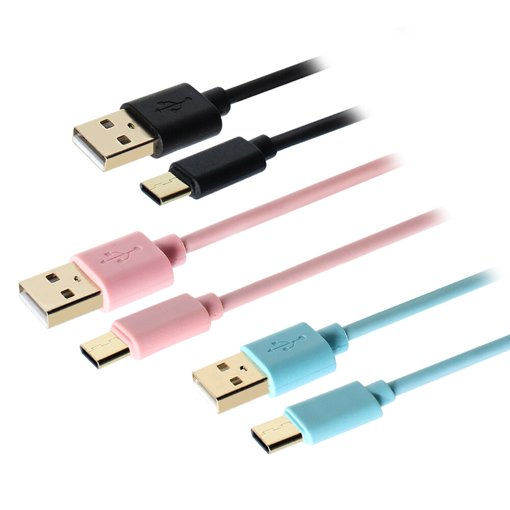 [오늘출발] 블랙 USB C타입 고속 충전케이블 1M 3A (1.5m 2m)핸드폰 충전기 선 갤럭시 버즈 태블릿 차량용 시거잭 연결