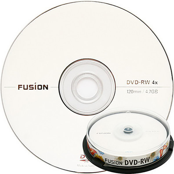 퓨전(디지털) 4배속 4.7GB DVD-RW 10장 케이크 공CD/공DVD