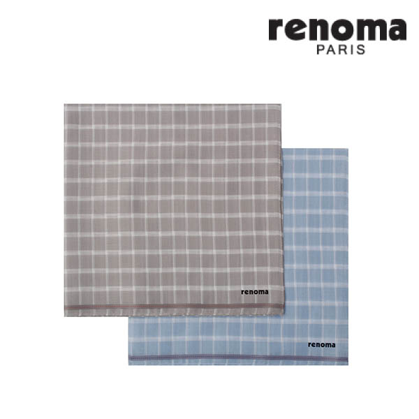 레노마 남녀 1매 선염손수건 RDR9202