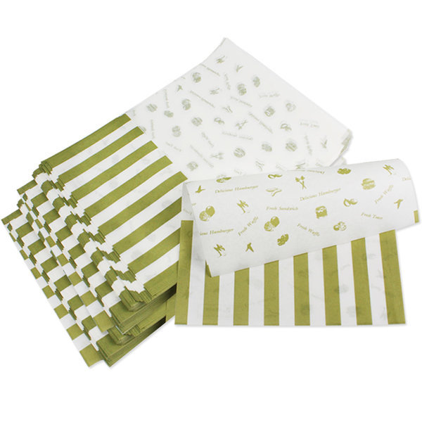 [오늘출발] 토스트포장지(그린) 100장-포켓형 샌드위치 포장봉투