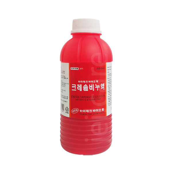 [오늘출발] 하이테크 바이오 팜 크레졸비누액 200ml 1병/소독약 /크레솔/크레솔비누액