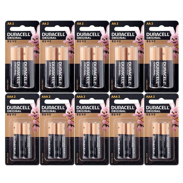 [오늘출발] 듀라셀 건전지 AAA/AA 20알 2입X10개 20개 LR3 LR6 일회용