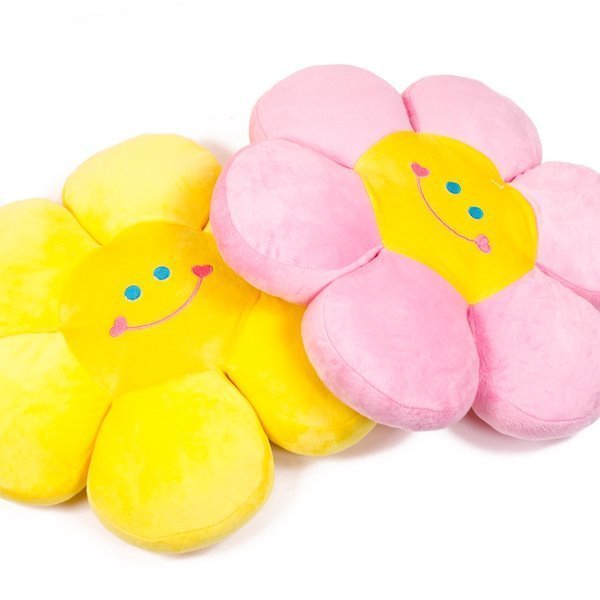 Shenzhen Products Company 갓샵 스마일꽃 플라워 쇼파 방석 3color 귀여운 쿠션