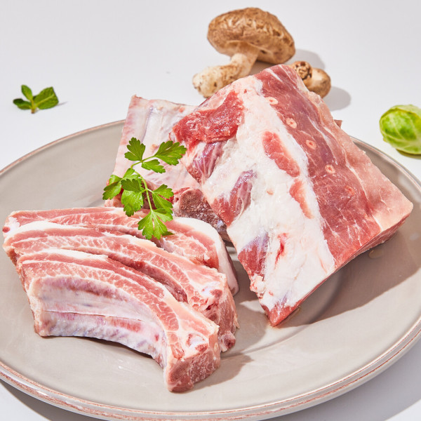 [오늘출발] (신선집중) 최상급 등갈비 로인립 / 바베큐용 쪽갈비용 / 1kg+1kg / 총 2kg / 무료배송