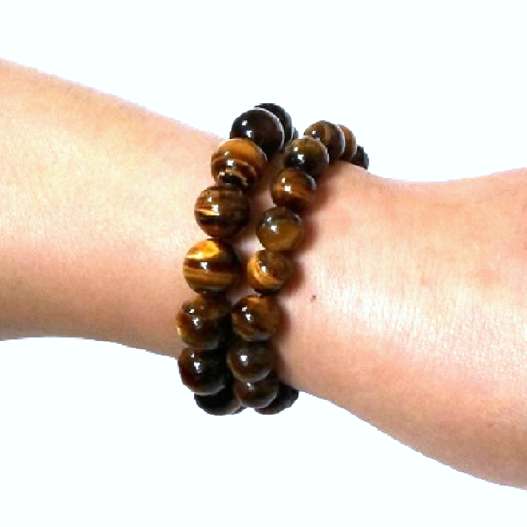 [오늘출발] 호안석팔찌 타이거아이 호랑이눈 원석 자연석 천연석 행운 건강 재물 소원성취 부적 비휴 실버 패션 팔찌