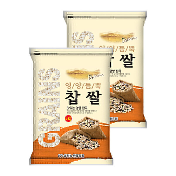 [오늘출발] (신선집중) 삼원농산 찹쌀 10kg (5kg/2개) - 2025년산 햅쌀