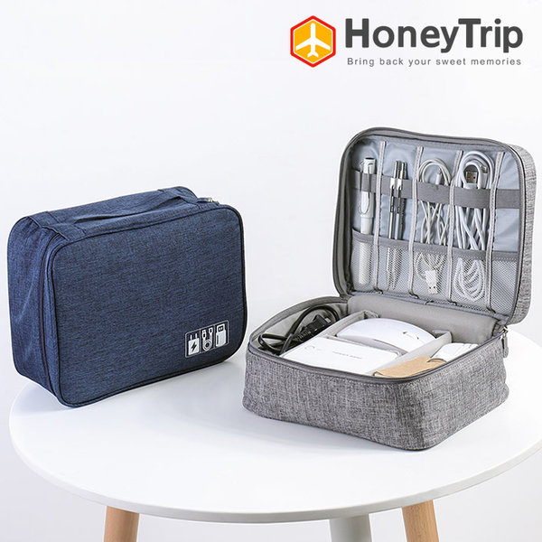 [오늘출발]허니트립 소프트 여행용 디지털 멀티파우치 다용도파우치  중형