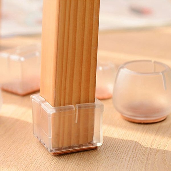 Shenzhen Products Company 식탁의자 발커버 양말 캡 4size 투명 실리콘 의자발캡