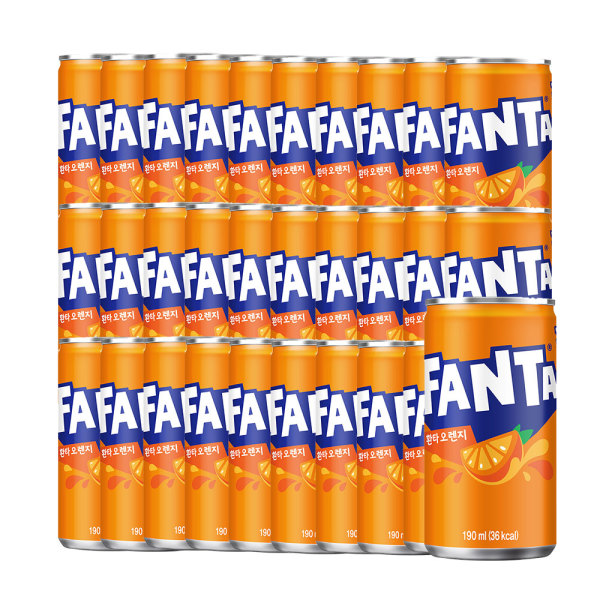 [스마일배송] 환타 환타 오렌지 190ml 30캔 (1박스)