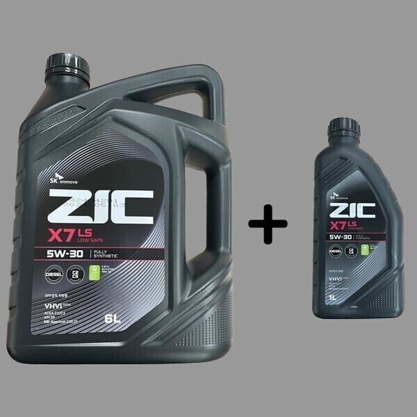 [SK루브리컨츠][오늘출발] ZIC ZIC X7 LS 5W30 6L 1개 +1L 1개