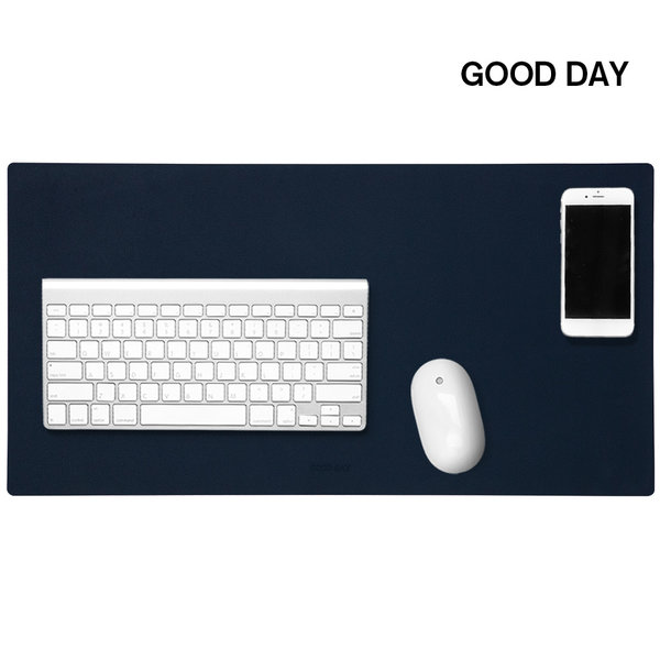 [오늘출발]굿데이 마우스패드 책상매트 네이비 국내생산