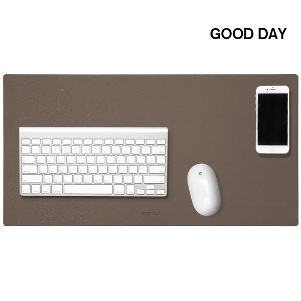 [오늘출발]굿데이 마우스패드 책상매트 초코브라운 국내생산