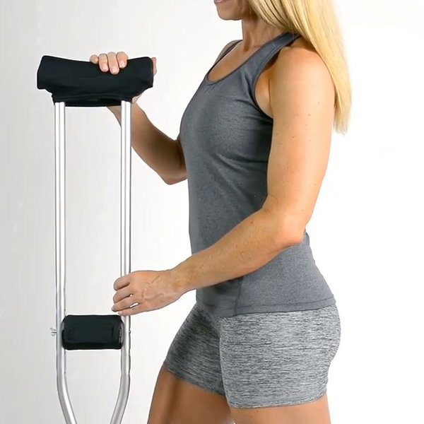 [오늘출발] 겨드랑이 보호대 목발 쿠션패드 1세트 (블랙)