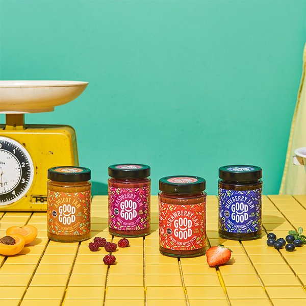 굿굿잼 굿굿잼 3종 저칼로리잼 설탕대신 스테비아잼 딸기블루베리살구라즈베리