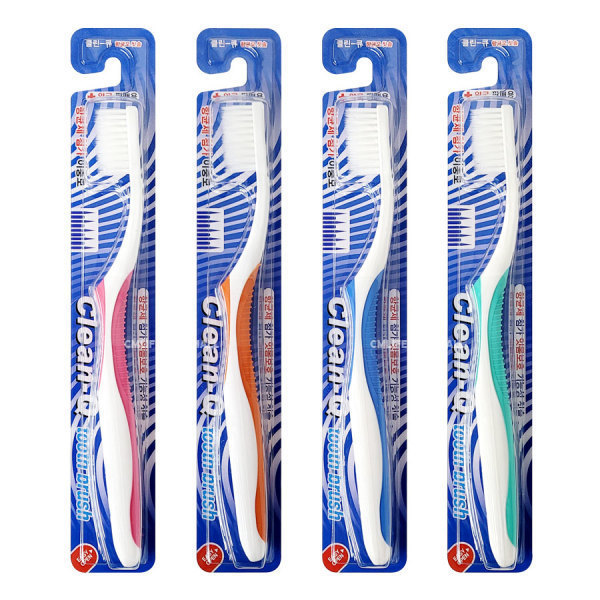 [GM메디칼][오늘출발]클린큐 이중 미세모 성인 칫솔 1개/국산/부드러운모 클린큐 약국판매용