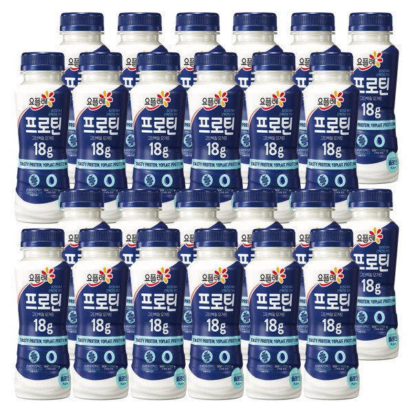 빙그레 요플레 프로틴 드링크 플레인 210g x24개