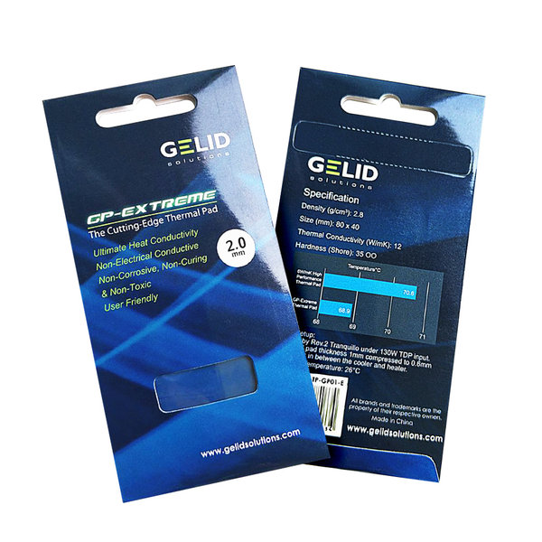 [오늘출발] gelid/서멀패드/열전도율 12Wmk/방열패드/2.0MM
