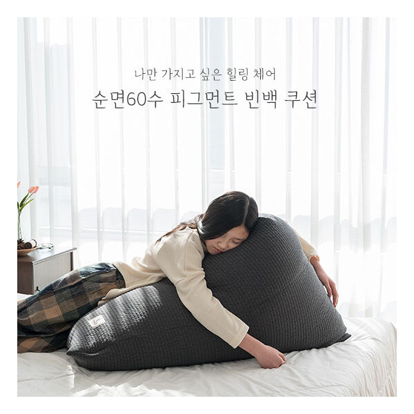 스누즈 피그먼트 코지 1인소파 빈백쿠션 (커버+충전재)