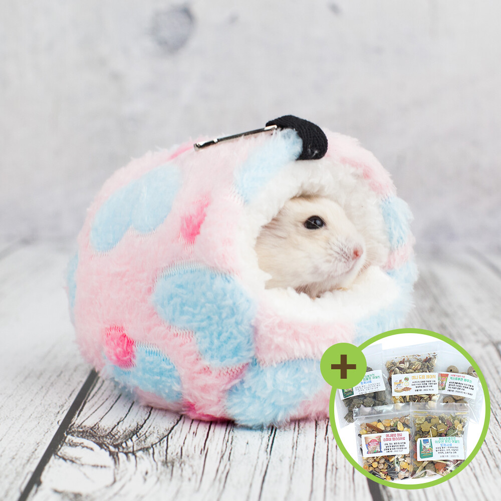 [오늘출발]소동물 포치(소) 햄스터 포근침낭 앵무새 침대 은신처