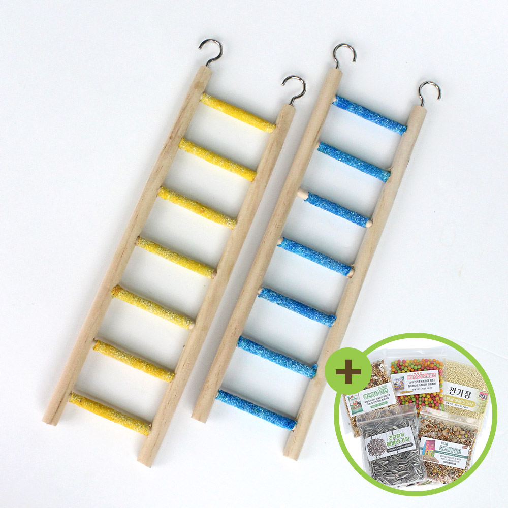 [오늘출발] 알록달록 발톱갈이 사다리(중)앵무새 장난감 버드토이