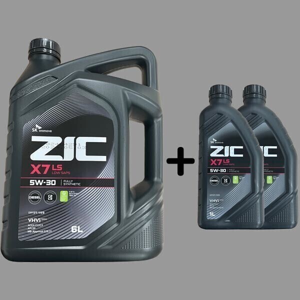 [SK루브리컨츠][오늘출발] ZIC ZIC X7 LS 5W30 6L 1개 +1L 2개