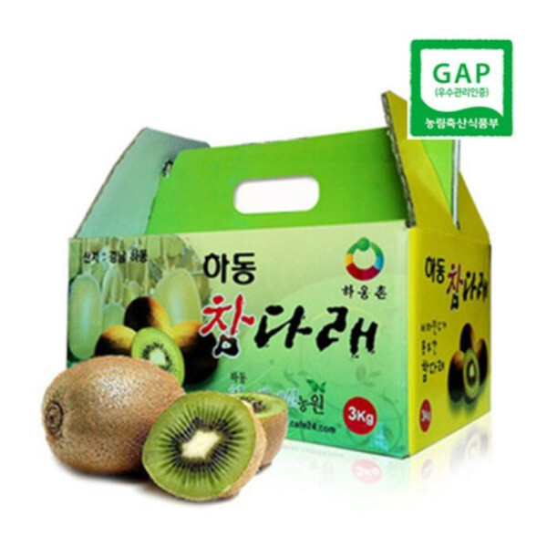 [오늘출발] 국내산 하동참다래 그린키위 3kg 점보 (개당 150g) 20개내외