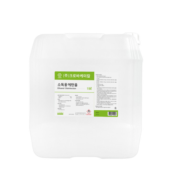 [오늘출발] 크로바 소독용에탄올 83% 소독용알콜 의약외품 19L