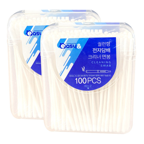 [오늘출발] 전자담배 크리너면봉(100pX10개)/ 아이코스 릴청소