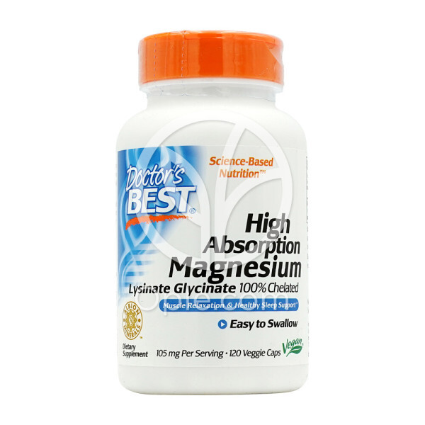 [해외] 닥터스베스트 (오플닷컴) 마그네슘 라이시네이트 글리시네이트 100% 킬레이트 105 mg 120 베지 캡슐 빠른직구