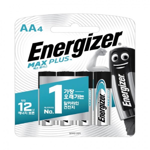 [에너자이저홀딩스]에너자이저 에너자이저 맥스 플러스 알카라인건전지 AA/LR6 4개입
