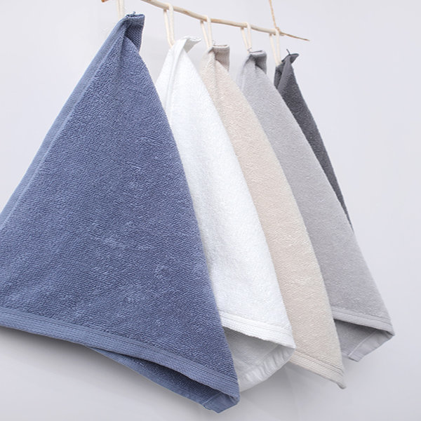 [오늘출발] 코지 어린이집수건 5장 고리 주방 핸드 국산 무형광 진한색 밝은색 유치원 개인 준비물 작은 무지 타올