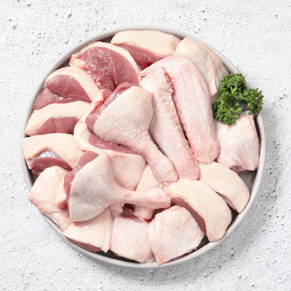 (신선집중) 두메산골 당일손질 냉장 생 오리 절단 1마리 (1.85kg)