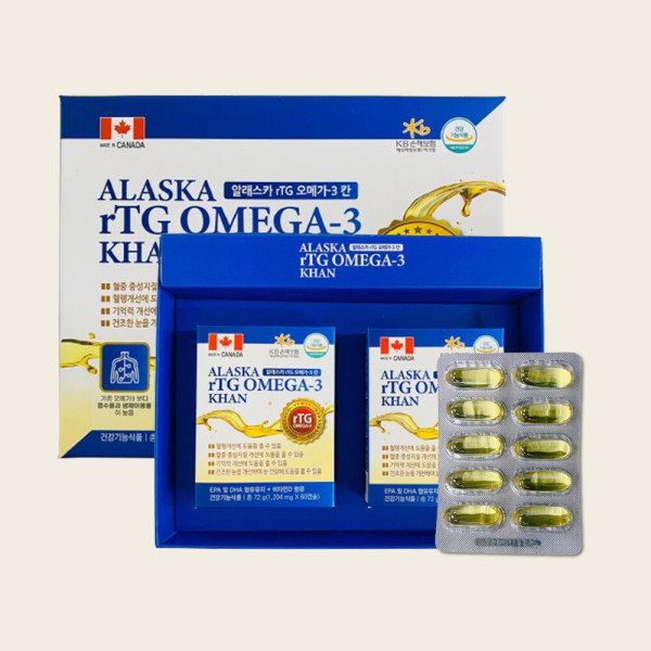 [오늘출발] 더블유에이치글로벌 미국 약국 알래스카 rTG 프리미엄 오메가3 2개월