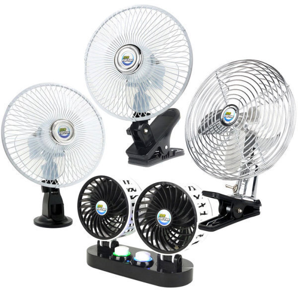 [오늘출발] 에코 카팬 흡착식 거치 클립 메탈 자동차 선풍기 12V 24V 승용차 화물차