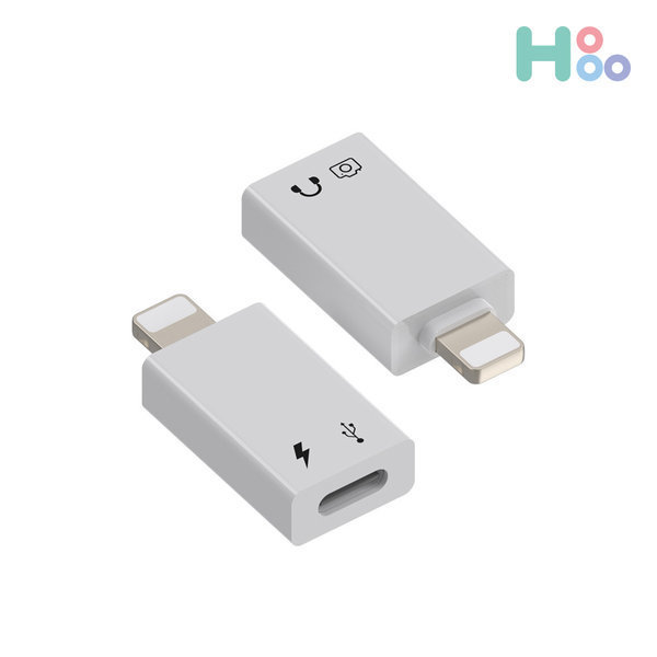 [오늘출발] 호후 C타입 to 라이트닝 8핀 아이폰 오디오 USB OTG 젠더