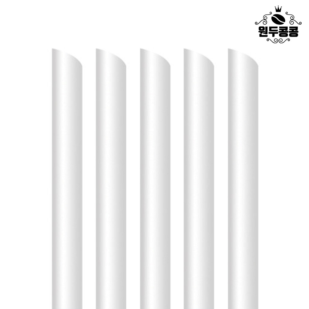 [오늘출발] 12mm 24cm 투명 버블티 빨대 개별포장 (200개)