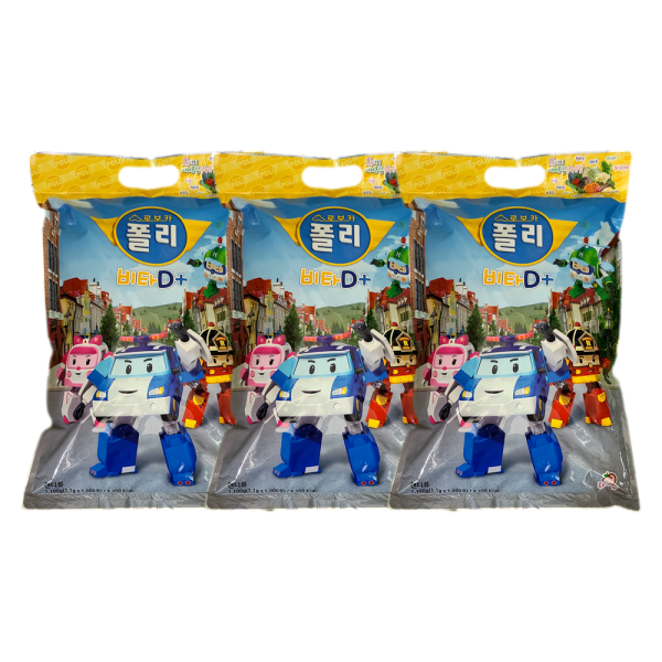 [오늘출발] 로보카폴리 어린이 약국 대용량 비타민캔디 1000정 3개