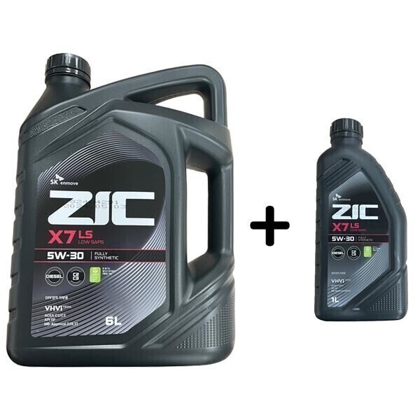 [SK루브리컨츠][오늘출발] ZIC ZIC X7 LS 5W30 6L 1개 + 1L 1개 SET 지크X7LS