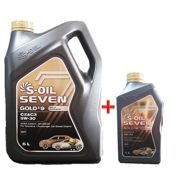 [에쓰오일][오늘출발] SOil 에스오일 세븐골드 5W30 6L 1개 + 1L 1개 SET 합성