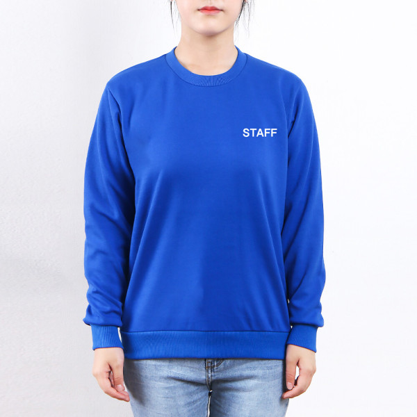 스태프티 특양면 맨투맨티 STAFF 왼가슴만인쇄/행사 진행요원 가게티 알바 직원 카페 매장 스탭티 단체티